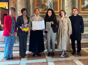 Viterbo - A palazzo dei Priori una delegazione del King Sejong Institute accolta dalla sindaca Chiara Frontini