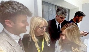 Verona - Giorgia Meloni allo stand Cotarella