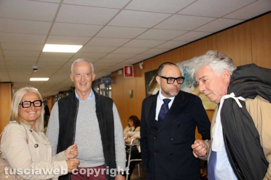 Letizia Chianti e Marco Bruzziches con gli avvocati Samuele De Santis ed Enrico Valentini
