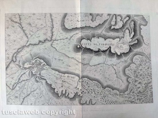 Pianta topografica dell'antica città di Tarquinia
