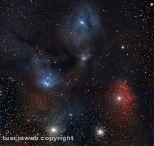 Rho Ophiuchi e Antares