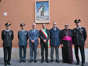 Civita Castellana - L'inaugurazione del pannello in ceramica