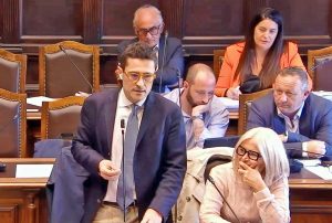 Viterbo - Consiglio comunale - Andrea Micci e Letizia Chiatti