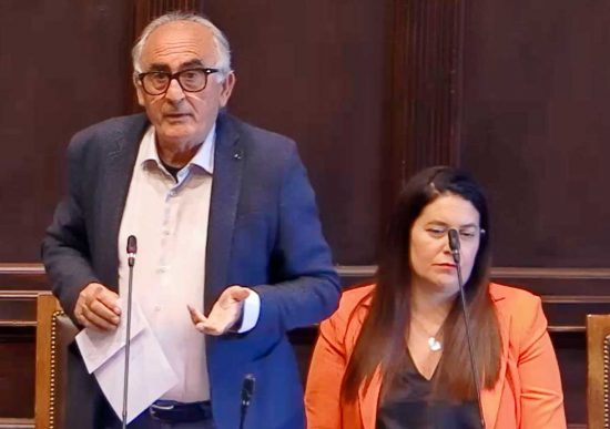 Viterbo - Consiglio comunale - Alvaro Ricci e Francesca Sanna