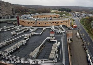 Ospedale Santa Rosa - La piastra tecnologica vista dall'alto