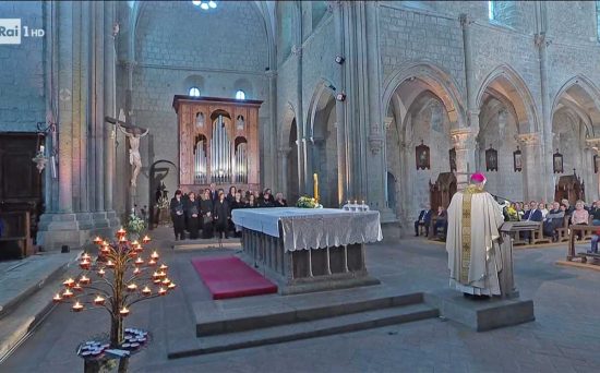 La messa su Rai1 da San Martino al Cimino 