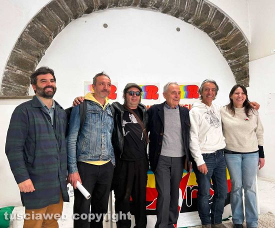 Marco Trulli, responsabile alla cultura per Arci nazionale, membri del Cosmonauta, Enrico Mezzetti e Sandra Gasbarri