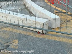 Viterbo - Lavori a piazza del Sacrario