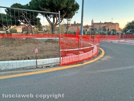 Viterbo - Lavori a piazza del Sacrario