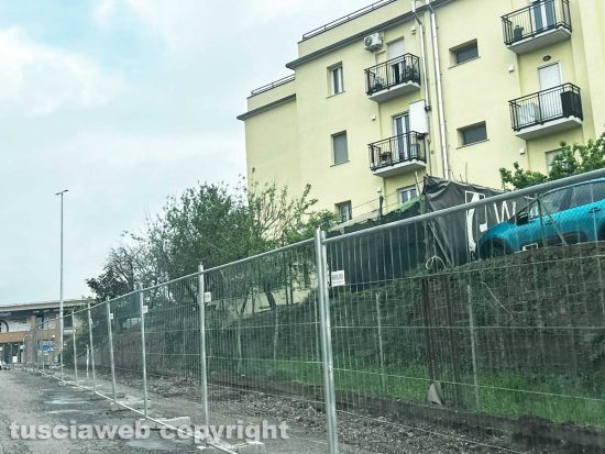 Viterbo - Pista ciclabile - I lavori in via San Paolo