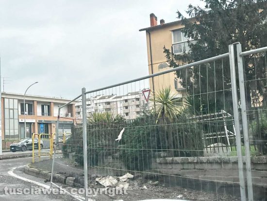 Viterbo - Pista ciclabile - I lavori in via San Paolo