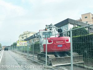 Viterbo - Pista ciclabile - I lavori in via San Paolo