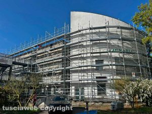 Viterbo - Incendio ad Agraria - I lavori dopo l'incendio