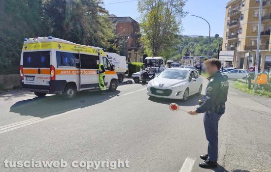 Viterbo - Incidente sulla Cassia sud