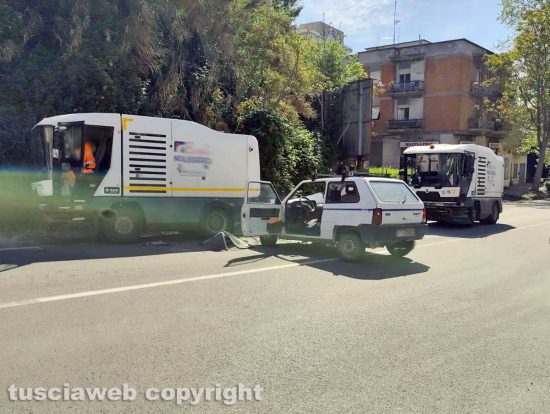Viterbo - Incidente sulla Cassia sud