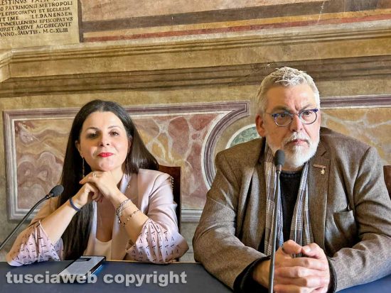 Convegno sul palazzo di Federico II - La sindaca Chiara Frontini e l'assessore Alfonso Antoniozzi