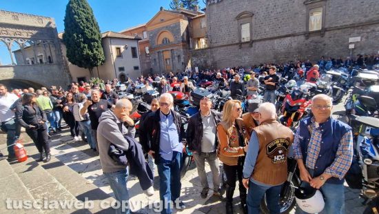 Viterbo - Benedizione delle moto, in piazza San Lorenzo dodicesima edizione con 500 partecipanti