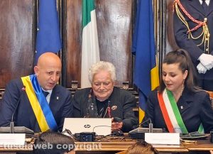 Viterbo - Consiglio straordinario 80 anni - Ciorba, Aura SIgnorelli e Frontini