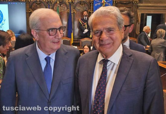 Viterbo - Consiglio straordinario 80 anni - Fioroni e Arena