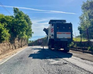 I lavori su strada provinciale 77 Castel Sant'Elia