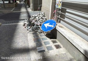 Viterbo - Sampietrini in via Marconi