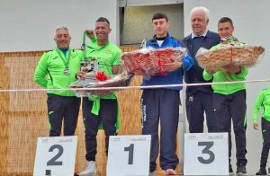 Montefiascone - Il podio maschile della quinta edizione della Francigena Trail