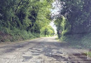 Grotte di Castro - Strada provinciale Torretta in condizioni pietose e pericolosa