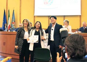 Roma - Annamaria Mihalache premiata alla regione Lazio