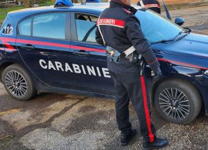 L'intervento dei carabinieri