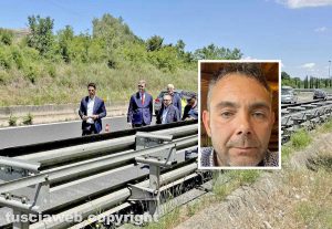 Viterbo - Riccardo Delle Monache morto sulla superstrada - Il sopralluogo