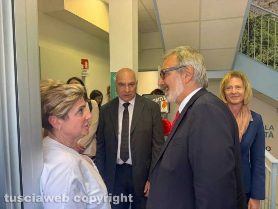 L'inaugurazione della casa della comunità di Soriano nel Cimino - Francesco Rocca con il direttore Giovanni Biancalana