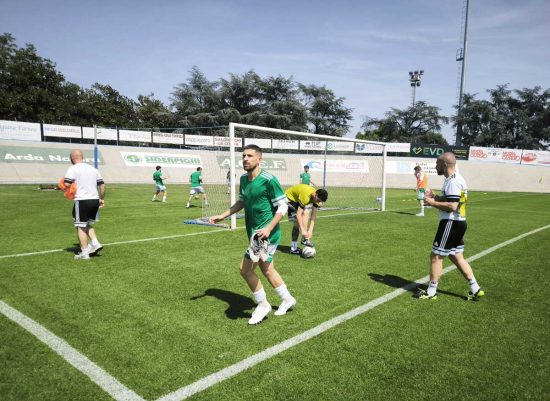 Sport - Calcio - Riscaldamento pre gara del Certosa