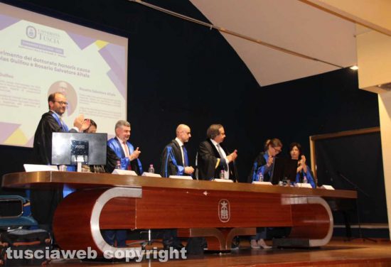 Da sinistra: Carlo Sotis, Emanuela Fronza, Nicolas Guillou, Rosario Salvatore Aitala, Daniele Canistelli, Martina Galli e Rosa Anna Ruggero