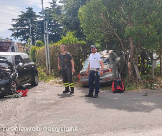 Vetralla - Incidente in via Sant'Angelo