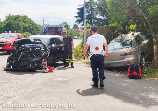 Vetralla - Incidente in via Sant'Angelo