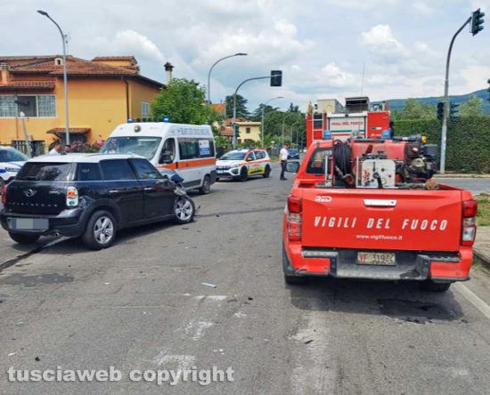 Vetralla - Incidente in via Sant'Angelo