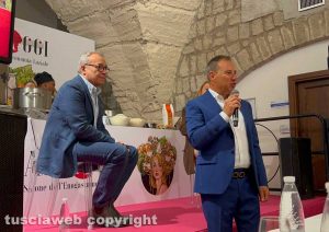 Viterbo - Inaugurazione quinta edizione di Assaggi - Claudio Amendola e Domenico Merlani