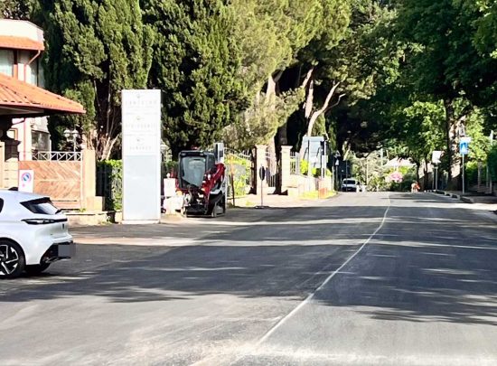 Vitorchiano - Asfaltature in via della stazione e su strada Sorianese
