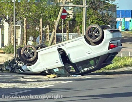 Viterbo - Incidente sulla Tuscanese