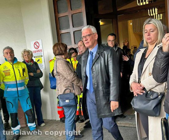 Viterbo - I funerali di Cinzia Viglianti - Sergio Pomponio