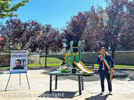 Viterbo - La sindaca Frontini all’anniversario dell’assassinio di Peppino Impastato