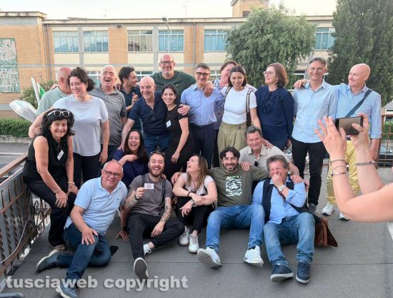 Civita Castellana - Danilo Corazza con i candidati, Mazzoli e Benedetti