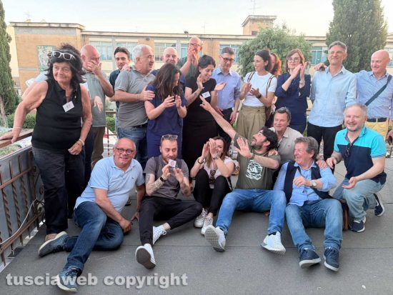 Civita Castellana - Danilo Corazza con i candidati, Mazzoli e Benedetti