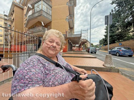 Viterbo - La Pila - Lorenza Bentivoglio in carrozzina