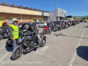 Viterbo - Il raduno di motociclisti in ricordo di Riccardo Delle Monache