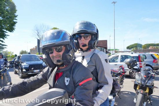 Viterbo - Il raduno di motociclisti in ricordo di Riccardo Delle Monache