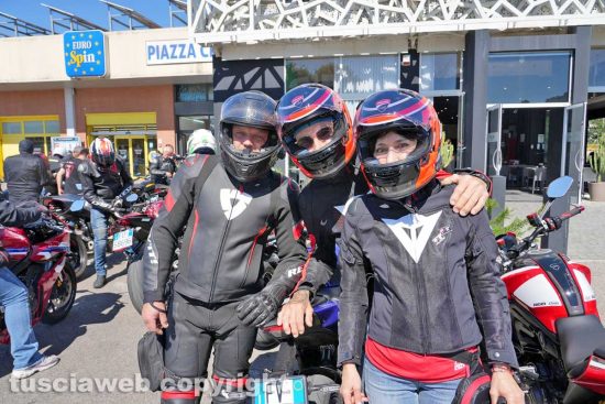 Viterbo - Il raduno di motociclisti in ricordo di Riccardo Delle Monache