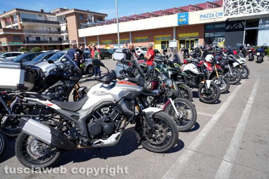 Viterbo - Il raduno di motociclisti in ricordo di Riccardo Delle Monache