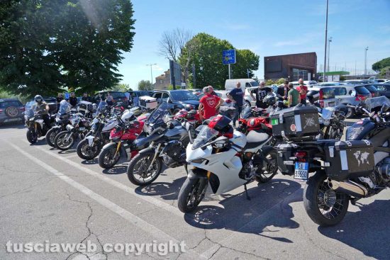 Viterbo - Il raduno di motociclisti in ricordo di Riccardo Delle Monache