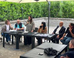 Bomarzo - Helene Di Maggio alla presentazione della sua lista alle comunali